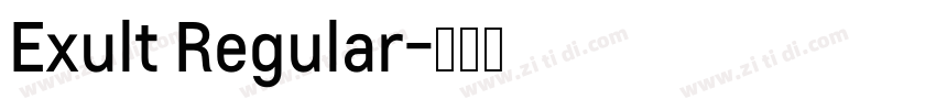 Exult Regular字体转换